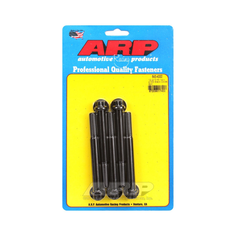 Set de șuruburi și piulițe universale ARP 7/16-14 – Black Oxyde, 12 capete, x5 - ARP-643-4000 - 643-4000 - 3666618193700